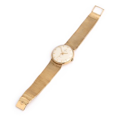 Lot 447 - A GENTS 9CT GOLD ROLEX BRACELET WATCH