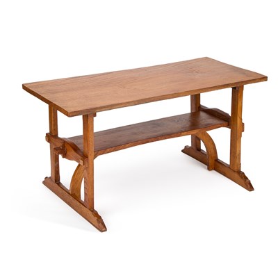 Lot 836 - A COTSWOLDS SCHOOL OAK OCCASIONAL TABLE