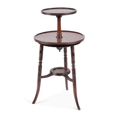 Lot 666 - AN AESTHETIC MAHOGANY DUMBWAITER