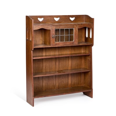 Lot 781 - A LIBERTY & CO ARTS AND CRAFTS OAK BOOKCASE