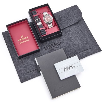 Lot 448 - A GENTS STEEL SEIKO PROSPEX SHU-IRO EUROPEAN EXCLUSIVE WATCH