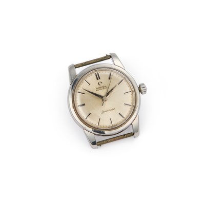 Lot 443 - A GENTS STEEL OMEGA SEAMASTER WATCH HEAD