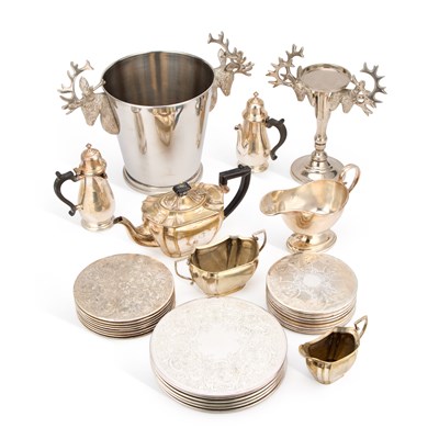 Lot 256 - A QUANTITY OF SILVER-PLATE
