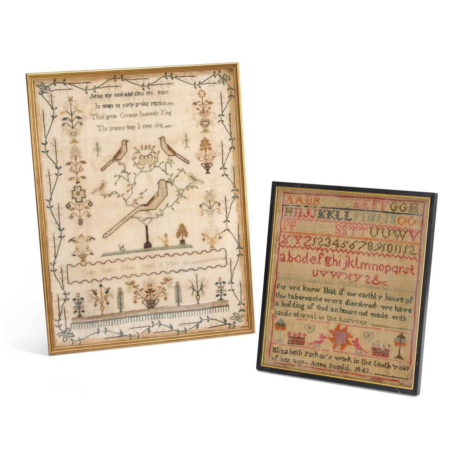 Lot 29 - TWO 19TH CENTURY SAMPLERS