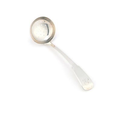 Lot 250 - MONTROSE: A SCOTTISH PROVINCIAL SILVER SIFTER LADLE