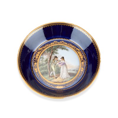 Lot 37 - A MEISSEN MARCOLINI SAUCER