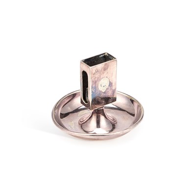 Lot 261 - A MAPPIN & WEBB 'PRINCES PLATE' MATCHBOX HOLDER