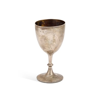 Lot 359 - A VICTORIAN SILVER GOBLET