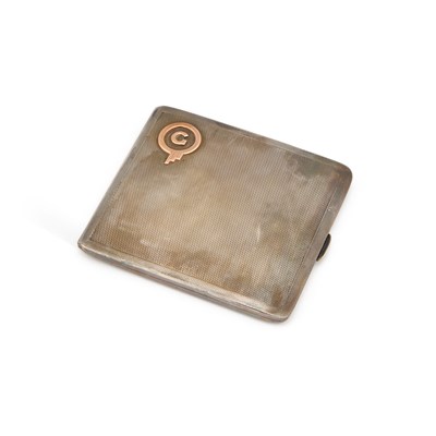Lot 341 - A GEORGE V SILVER CIGARETTE CASE