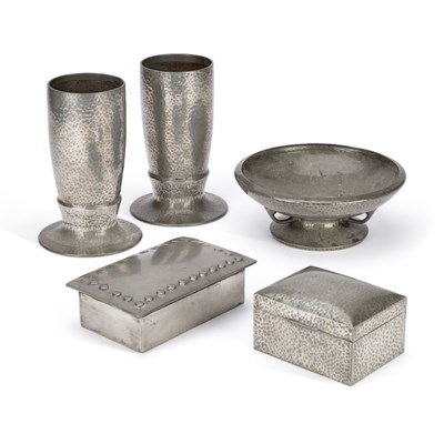 Lot 186 - A GROUP OF LIBERTY & CO TUDRIC PEWTER