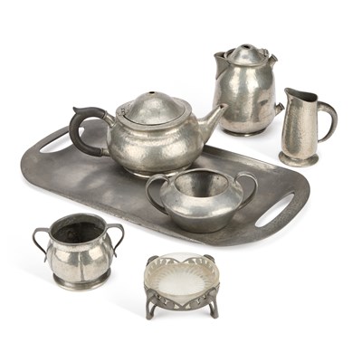 Lot 214 - A GROUP OF LIBERTY & CO TUDRIC PEWTER