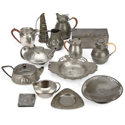 Lot 178 - A GROUP OF 20TH CENTURY PEWTER