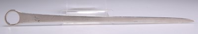 Lot 1137 - A GEORGE III SILVER MEAT SKEWER