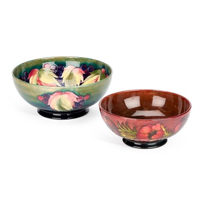 Lot 59 - A WALTER MOOCROFT POTTERY FLAMBE BOWL