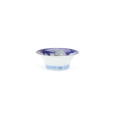 Lot 111 - A JAPANESE PORCELAIN MINIATURE SAKE CUP