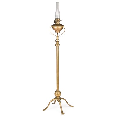 Lot 615 - A W.A.S. (WILLIAM ARTHUR SMITH) BENSON BRASS EXTENDING STANDARD LAMP