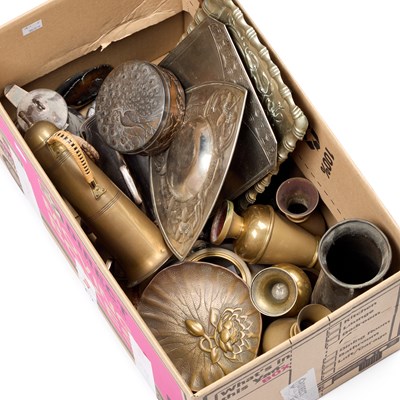 Lot 181 - A GROUP OF 20TH CENTURY METALWARES