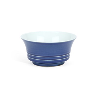Lot 71 - A CHINESE BLUE-GLAZED PORCELAIN BOWL