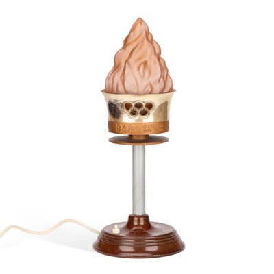 Lot 668 - A 1948 LONDON OLYMPIC TORCH CONVERTED TO A TABLE LAMP