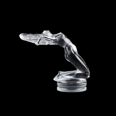 Lot 13 - RENÉ LALIQUE (FRENCH, 1860-1945), A 'CHRYSIS' CAR MASCOT, DESIGNED 1931