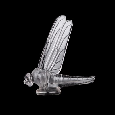 Lot 16 - RENÉ LALIQUE (FRENCH, 1860-1945), A 'LIBELLULE GRANDE' CAR MASCOT, DESIGNED 1928