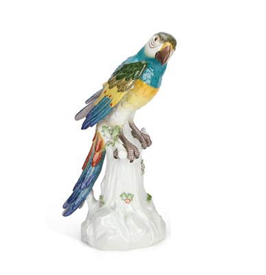 Lot 47 - A MEISSEN MODEL OF A MACAW