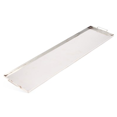 Lot 156 - AN EARLY 20TH CENTURY SILVER-PLATED TRAY