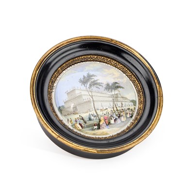 Lot 68 - A PRATTWARE POT LID