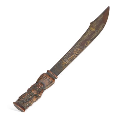 Lot 130 - A JAPANESE BRONZE LETTER OPENER