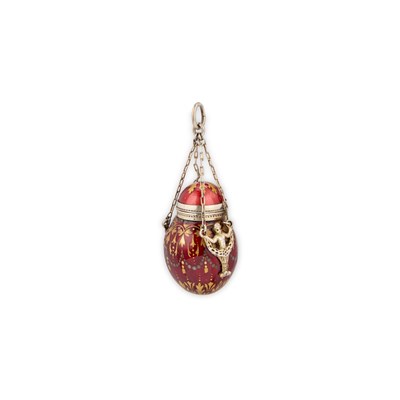 Lot 563 - A VIENNESE ENAMEL VINAIGRETTE