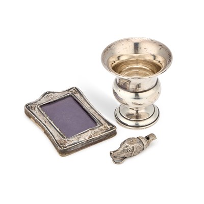 Lot 184 - A VICTORIAN SILVER NOVELTY WHISTLE