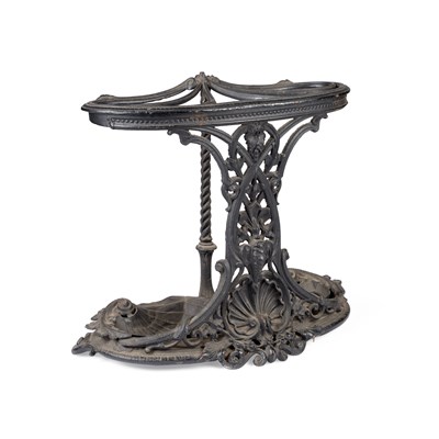 Lot 743 - A LATE 19TH CENTURY CAST IRON STICKSTAND