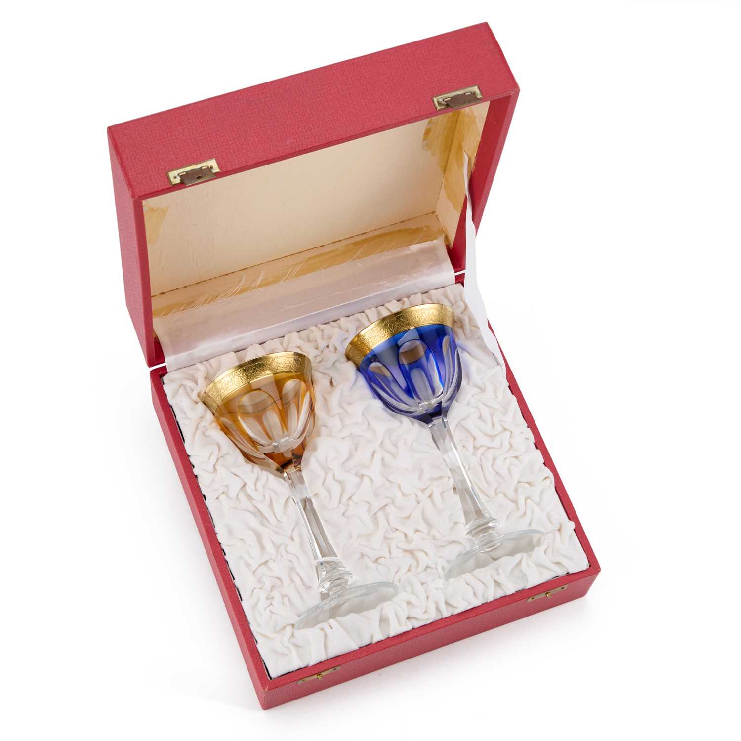 Lot 8 - A PAIR OF MOSER HOCK GLASSES