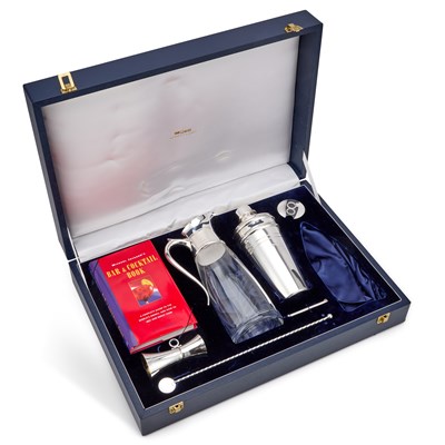 Lot 274 - AN ELIZABETH II SILVER COCKTAIL MAKING SET