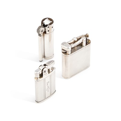 Lot 237 - THREE SILVER LIGHTERS