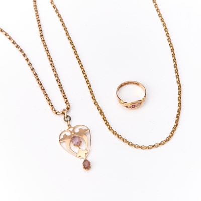 Lot 455 - A GROUP OF JEWELLERY