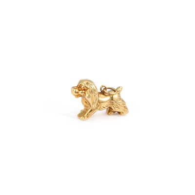 Lot 452 - A KING CHARLES SPANIEL CHARM PENDANT
