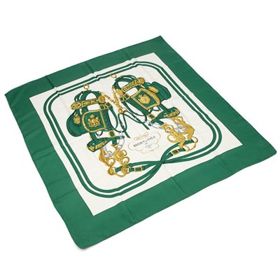 Lot 410 - A HERMES PARIS 'BRIDES DE GALA' SILK SCARF
