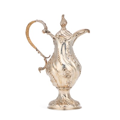 Lot 472 - AN EARLY GEORGE III SILVER EWER