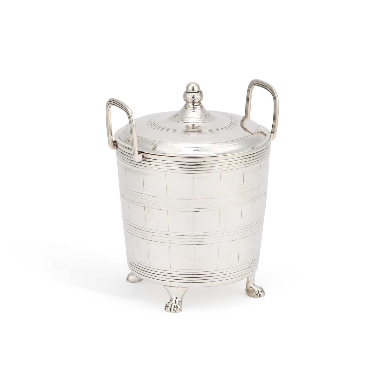Lot 159 - A RARE INDIAN COLONIAL SILVER BUTTER COOLER