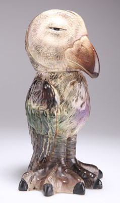 Lot 67 - A MARTIN BROTHERS STYLE 'WALLY BIRD' JAR AND COVER