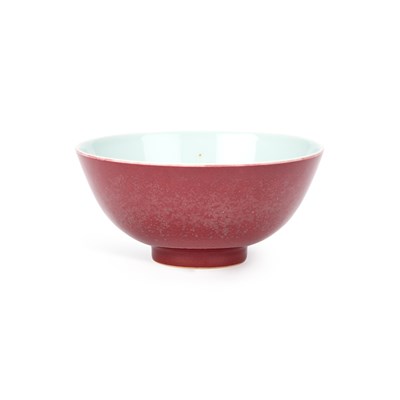 Lot 124 - A CHINESE SANG-DE-BOEUF GLAZED BOWL