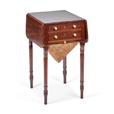 Lot 539 - AN EARLY 19TH CENTURY MAHOGANY WORK TABLE