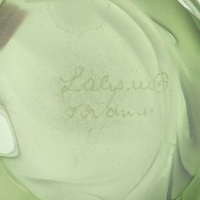 Lot 28 - A PAIR OF LALIQUE 'ROYAL PALM' VASES