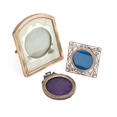 Lot 329 - THREE SILVER-MOUNTED PHOTOGRAPH FRAMES