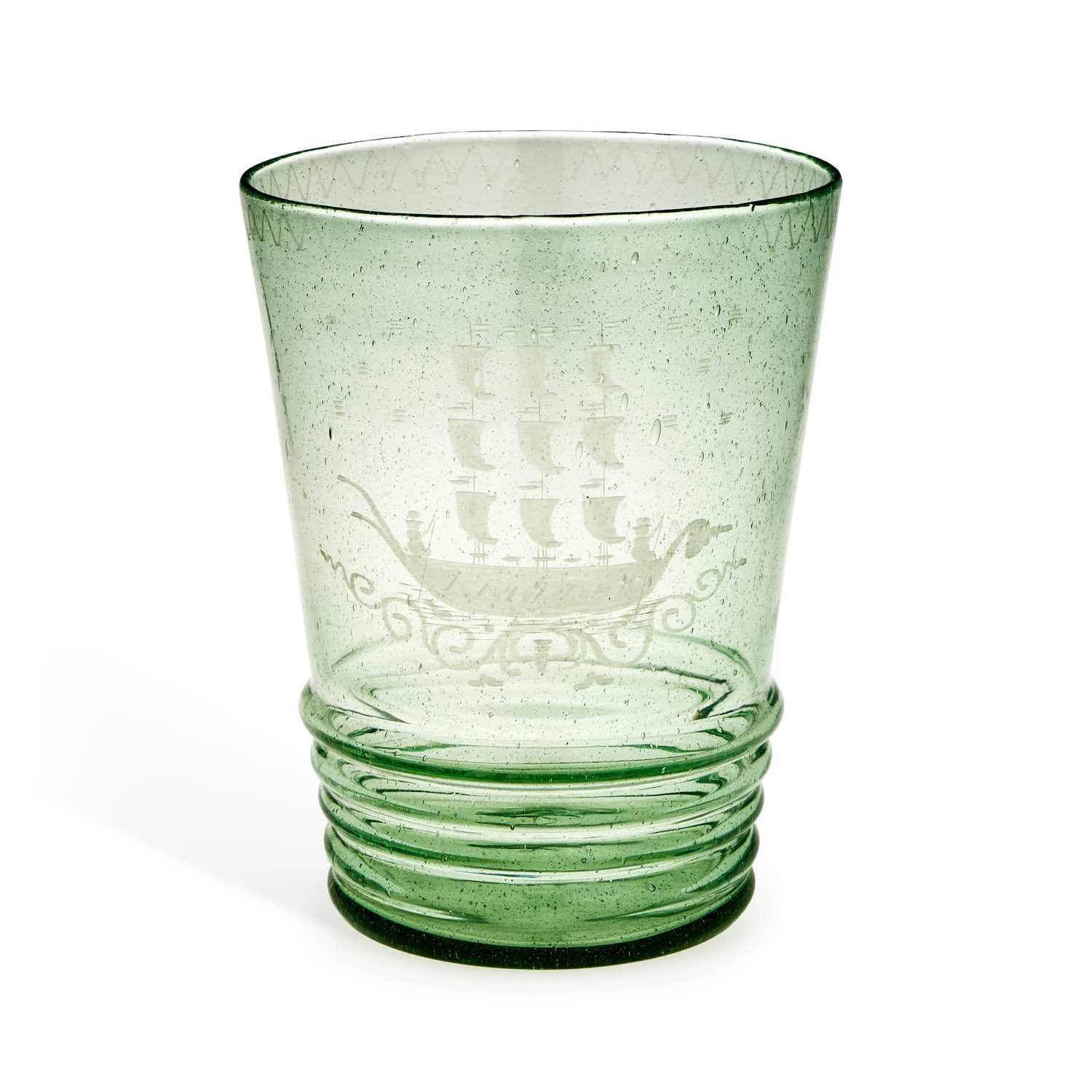 Lot 75 - A LARGE CONTINENTAL GLASS VASE