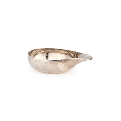 Lot 358 - A GEORGE II SILVER PAP BOAT