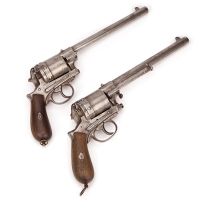 Lot 3 - TWO 11MM GASSER SIX-SHOT SERVICE REVOLVERS