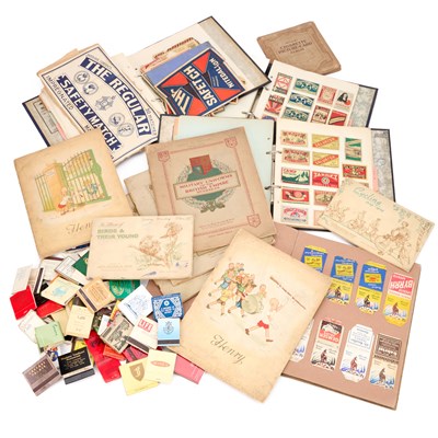 Lot 828 - A LARGE COLLECTION OF CIGARETTE CARDS AND MATCHBOXES