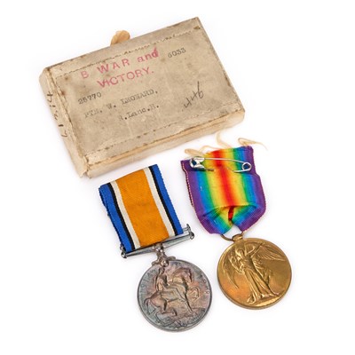 Lot 50 - A FIRST WORLD WAR MEDAL PAIR